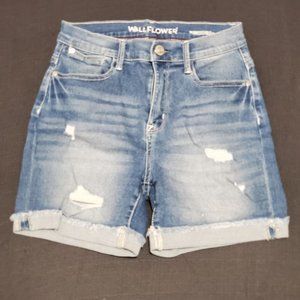Wallflower The Irresistible Fit Distressed Demin Shorts Size 3